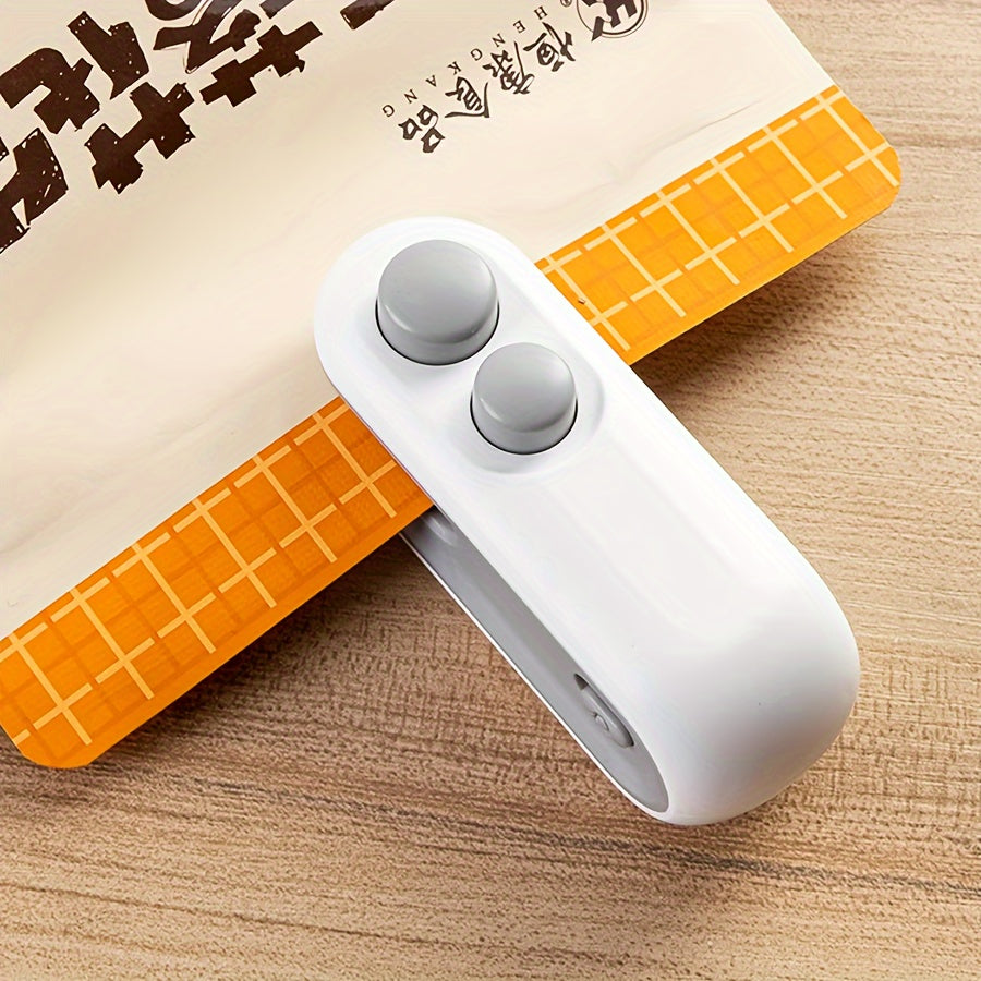 USB Rechargeable Mini Sealing Machine – 2-in-1 Heat Seal & Cut, Keeps Food Fresh Longer, Compact and Portable for Kitchen Use