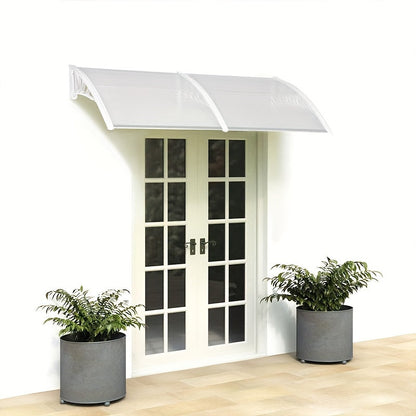 Aluminum Outdoor Rain Shelter Awning – Weather-Resistant Door & Window Cover for Patio, Balcony & Modern Architectural Protection