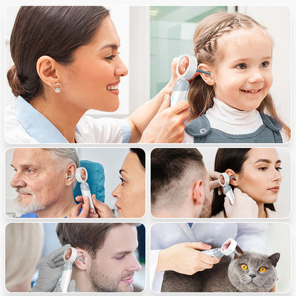 Smart Ear and Nose HD Camera – 4-in-1 High-Definition Inspection Tool with Wax Removal Kit for Safe, Easy Cleaning