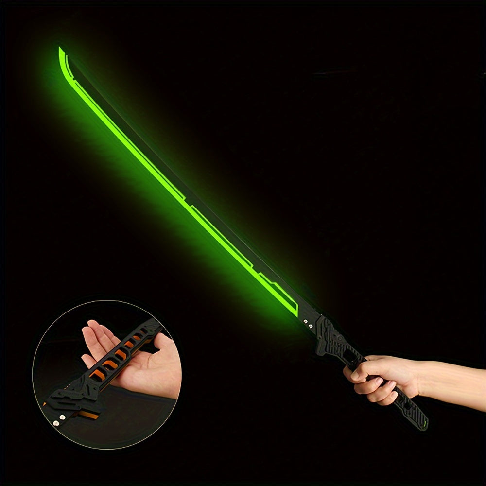 Cyberpunk LED Katana – Light-Up Samurai Sword Replica for Futuristic Cosplay, Combat Roleplay, and Sci-Fi Costume Accessory Displays