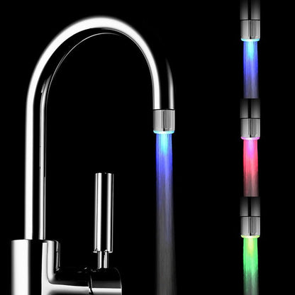 Color-Changing Glow LED Faucet Light for Bathroom Kitchen Tap Sink, Temperature-sensitive