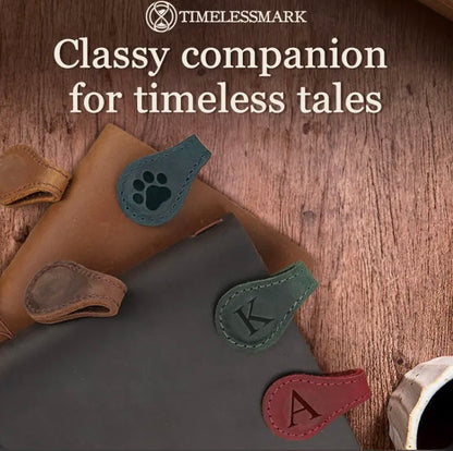 TimelessMark – Personalized Magnetic Leather Bookmark