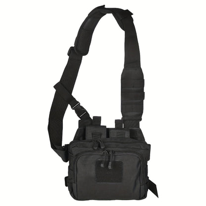 Outdoor Hunting Chest & Shoulder Bag – Multi-Pocket Crossbody Storage Pack for Camping, Hiking & Safari Trips