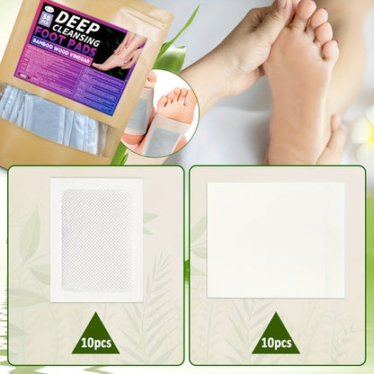 Natural Foot Cleansing Detox Pads – Easy Overnight Detox and Soothing Foot Therapy to Cleanse, Relax, and Restore Body Balance Naturally