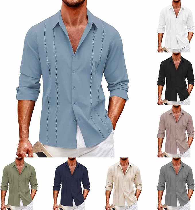 Luxury Men's Printed Long Sleeve Shirt – Trendy Partywear with Button-Up Style, Vibrant Designs, and Sizes up to 6XL