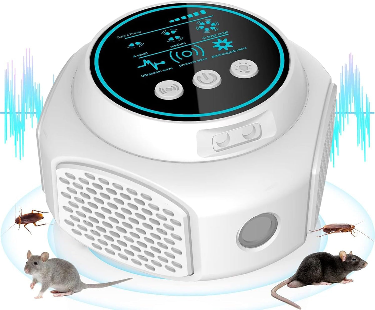 Ultrasonic Rodent Repellent Device – Smart Electronic Mouse & Cockroach Eliminator for Home