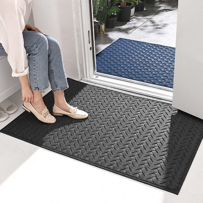 Large Non-Slip Outdoor Entryway Door Mat – Nordic Style Polyester Mat for Hotel, Porch, or Home Front Entrance Protection