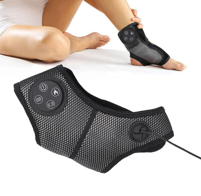 Smart Electric Foot & Ankle Massager – Heated Vibration Brace with Air Compression for Pain Relief and Deep Relaxation Therapy