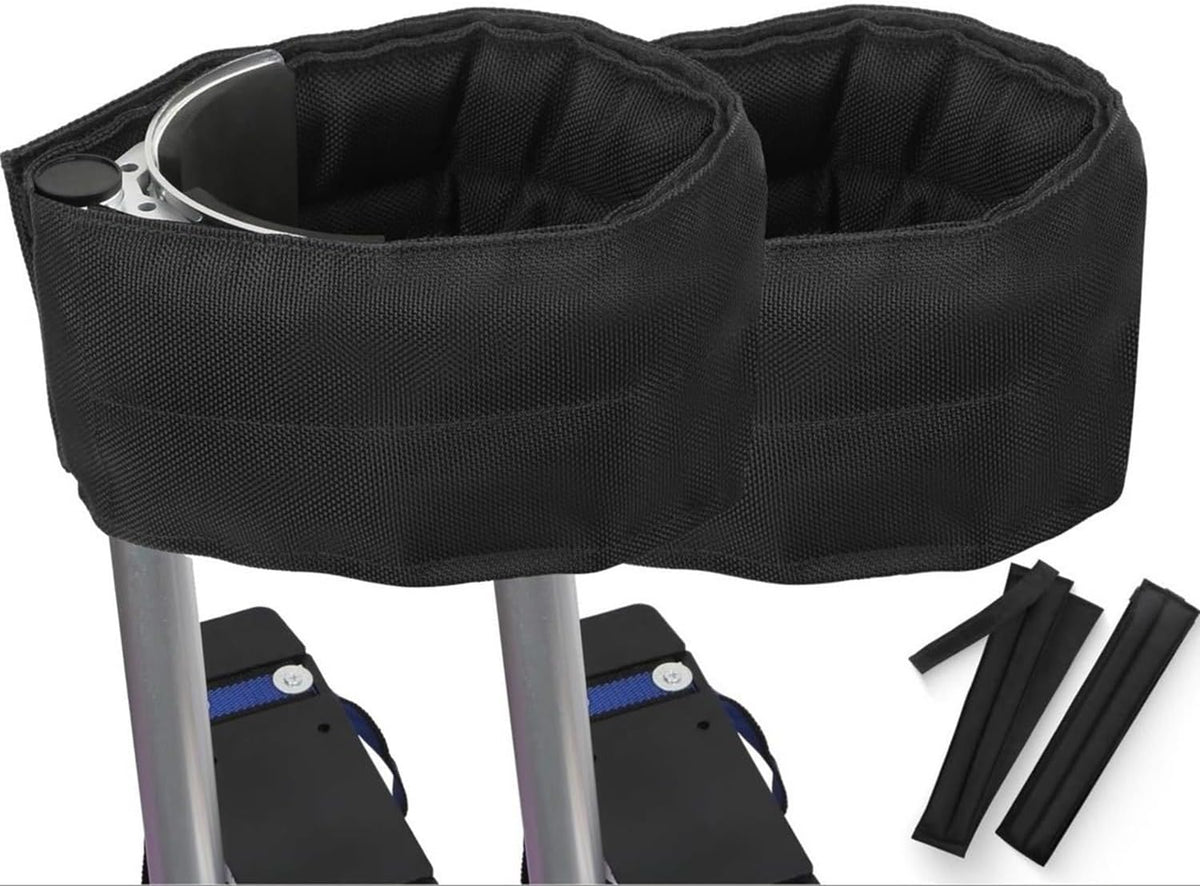 Drywall Stilt Straps – 2-Pack Adjustable Nylon Leg Bands with Padding for Comfort & Secure Fit