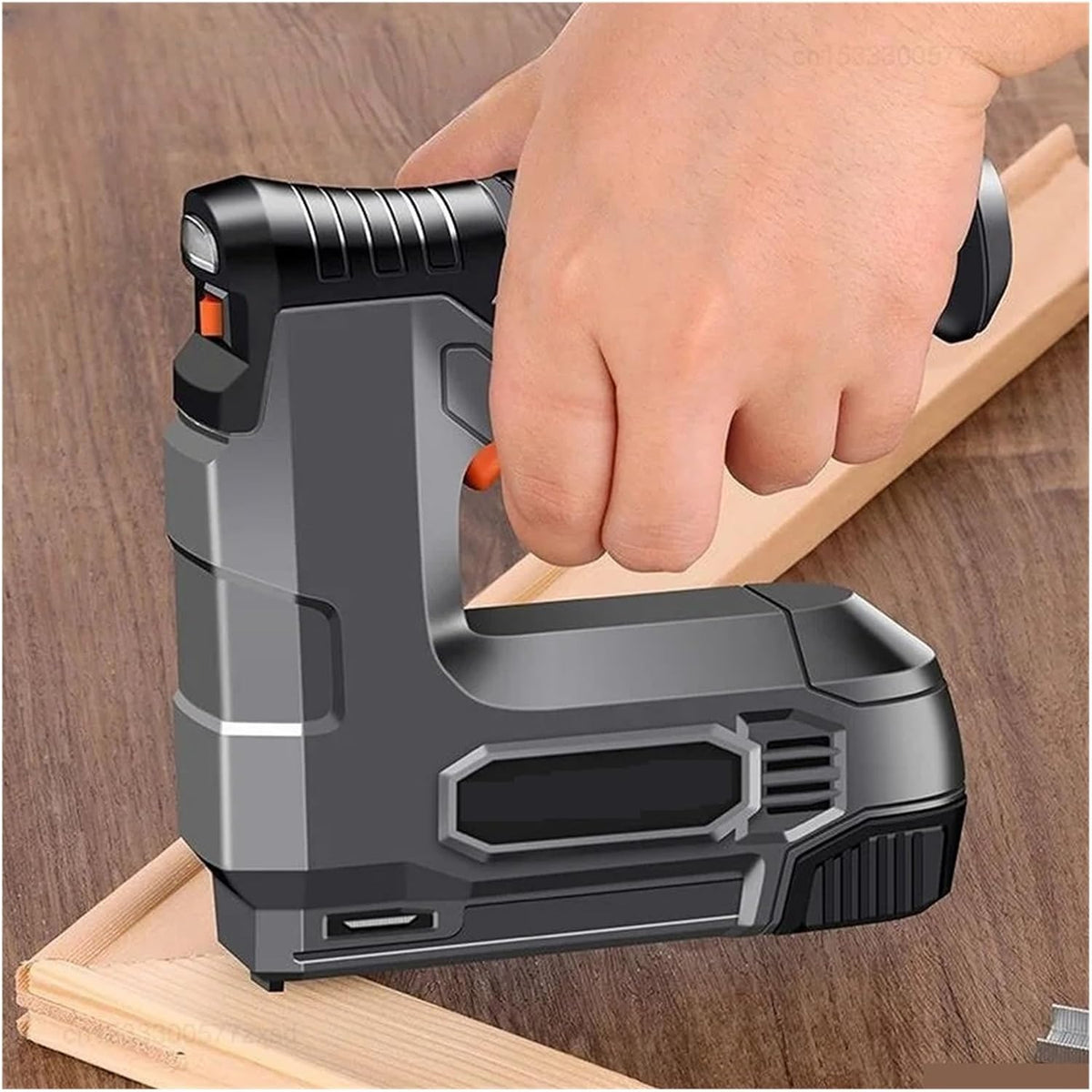 Cordless Lithium Electric Nail Gun – Rechargeable Gas-Powered Napping Machine for Woodworking, Precision Nail Shooting Tool for Home Construction and DIY Projects