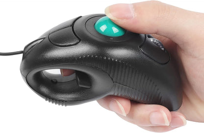 USB Mini Trackball Mouse – 4D Portable Finger-Controlled Handheld Device with Accurate Cursor Movement
