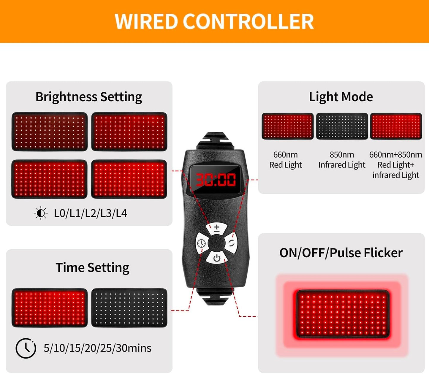 Led  Red Light Therapy Belt Pad for Pain Relief