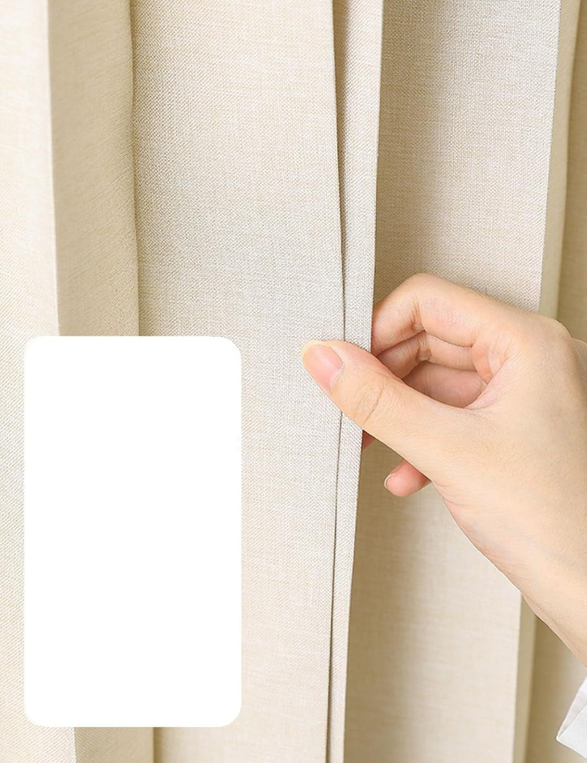 Blackout Door Curtain – Accordion Folding Room Divider Curtain for Doorways & Closets, Pleated Fabric Panel with Hooks