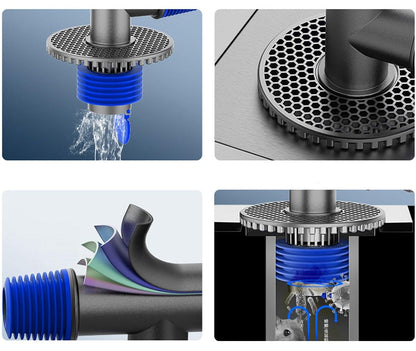 Universal Washing Machine Drain Connector – 2-in-1  Floor Sewer Adapter for Sinks, Washrooms, Laundry Hoses & Anti-Leak Plumbing Installations