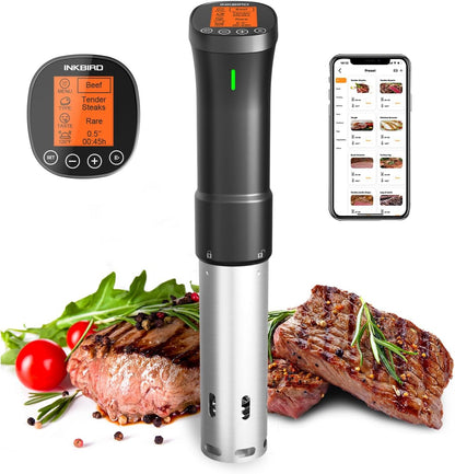 Culinary Sous Vide Precision Cooker – ISV-200W Wi-Fi Immersion Circulator with Powerful Stainless Steel Components for Professional Home Cooking
