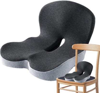 Astronomical Memory Foam Seat Cushion – Pressure-Relief Non-Slip Chair Pad with L-Shaped Support for Office & Home