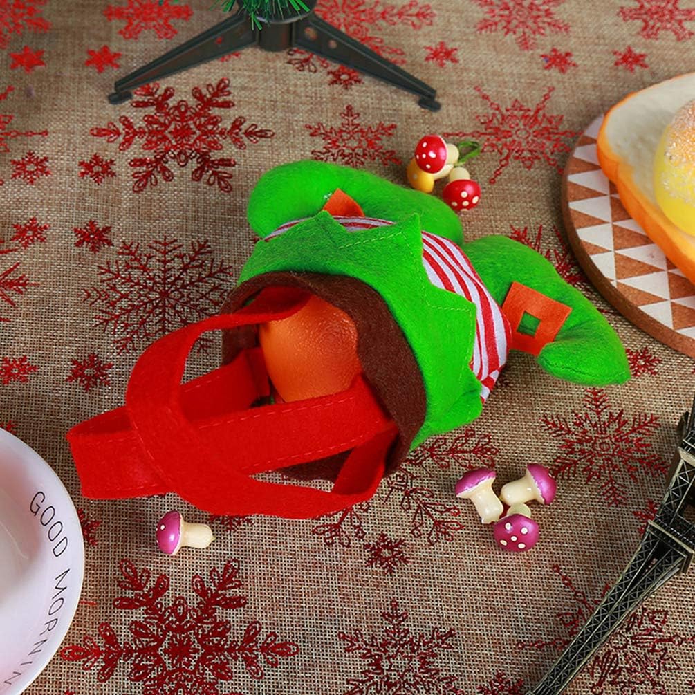 Elf Candy Gift Bags – Christmas Party Treat Sacks with Boot Design, Holiday Stocking Bags for Kids, Home Décor & New Year Celebrations