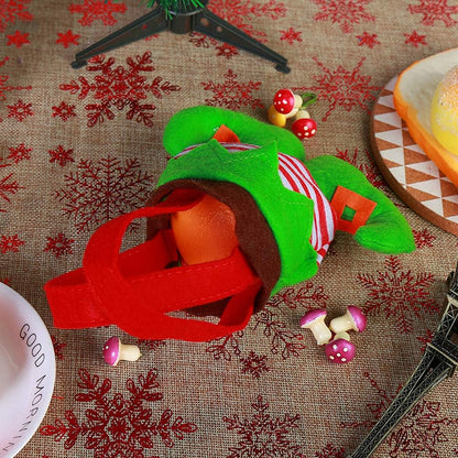 Elf Candy Gift Bags – Christmas Party Treat Sacks with Boot Design, Holiday Stocking Bags for Kids, Home Décor & New Year Celebrations