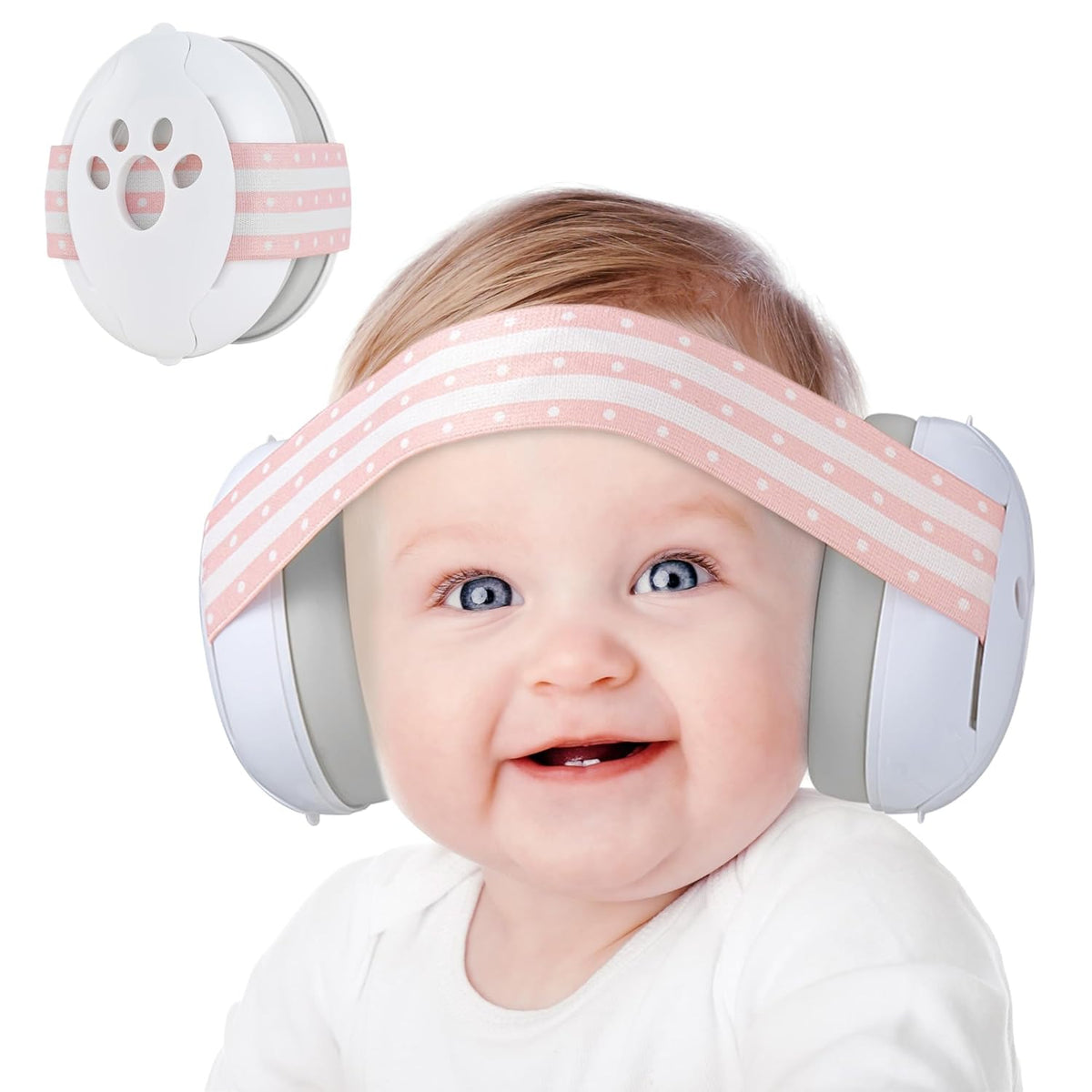 Adjustable Baby Noise-Cancelling Earmuffs – Soft, Noise-Proof Mini Headset for Kids’ Outdoor Sleep, Travel & Airplane Comfort