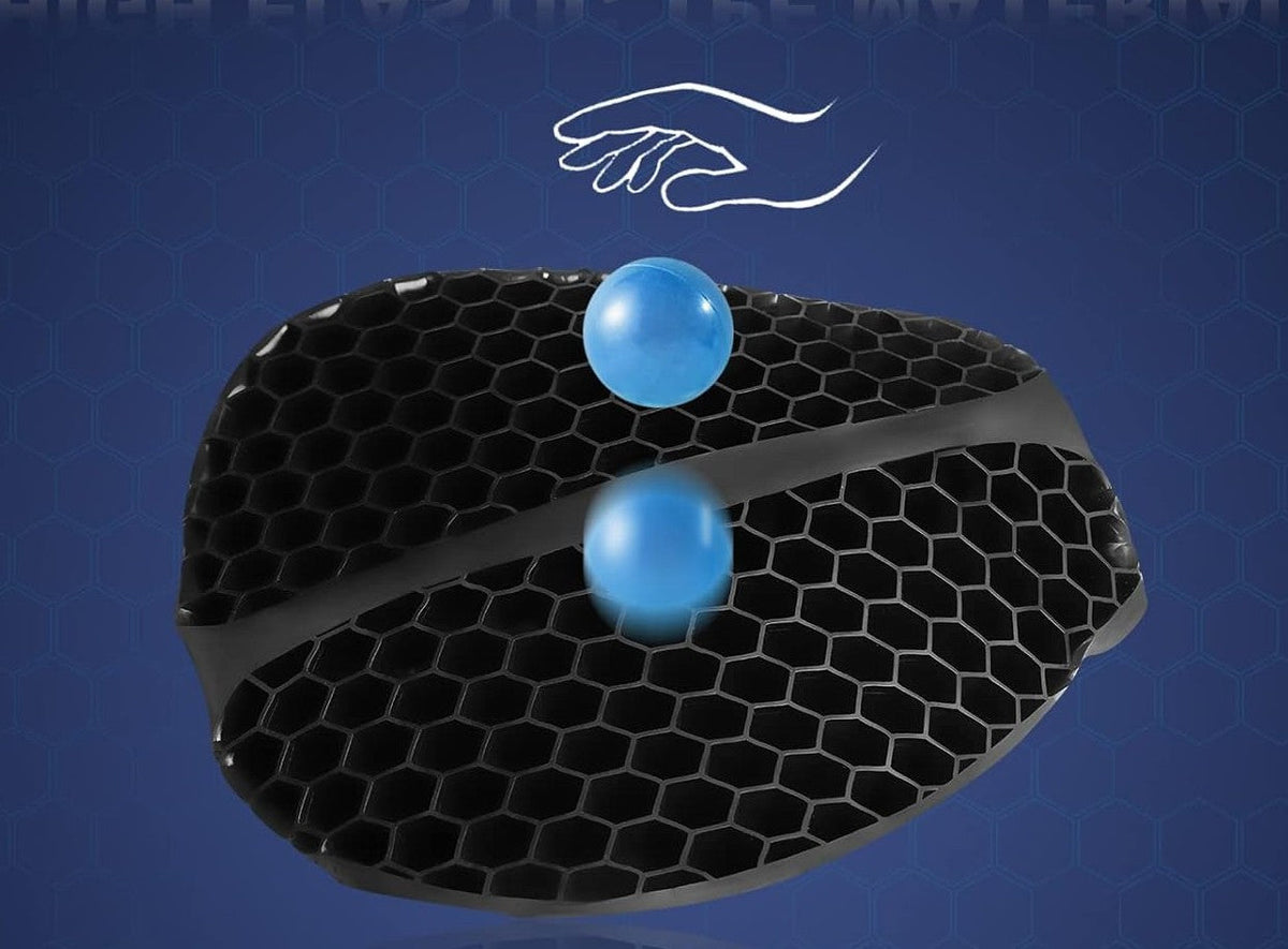 Honeycomb Gel Motorcycle Seat Cushion – 3D Anti-Slip Pressure Relief Ride Pad