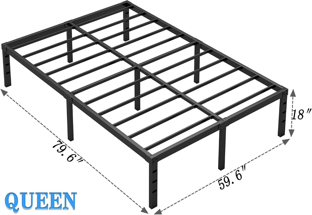 Metal Bed Frame,Queen Size Bed Frame with Storage Space