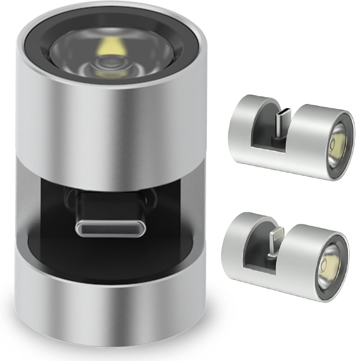 Rechargeable USB Flashlight - 280 High Lumens Pocket Torch for Tactical Outdoor Lighting