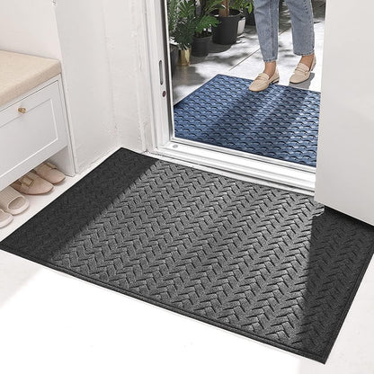 Large Non-Slip Outdoor Entryway Door Mat – Nordic Style Polyester Mat for Hotel, Porch, or Home Front Entrance Protection