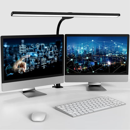 Double Single Head LED Architect Desk Lamp with Remote – 18W Eye-Caring Task Light with 3 Modes & 6 Brightness Levels for Office, Workbench & Study