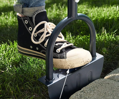 Half Moon Lawn Edger Shovel – Manual Grass Trimming and Landscaping Tool with Serrated Blade for Perfect Garden Borders and Weed Removal