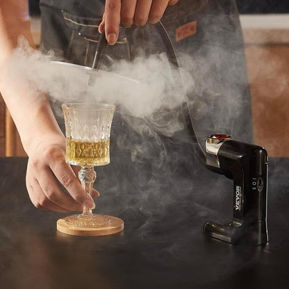 Cocktail Smoker Gun Kit – Old Fashioned Wood Smoke Infuser with 4 Flavors of Wood Chips