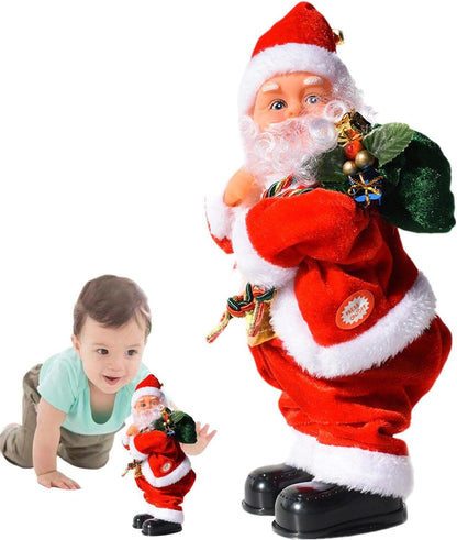 Electric Singing Dancing Santa Doll – Funny Musical Shaking Christmas Toy with Moving Head and Feet, Perfect Holiday Ornament and Gift for Kids & Family