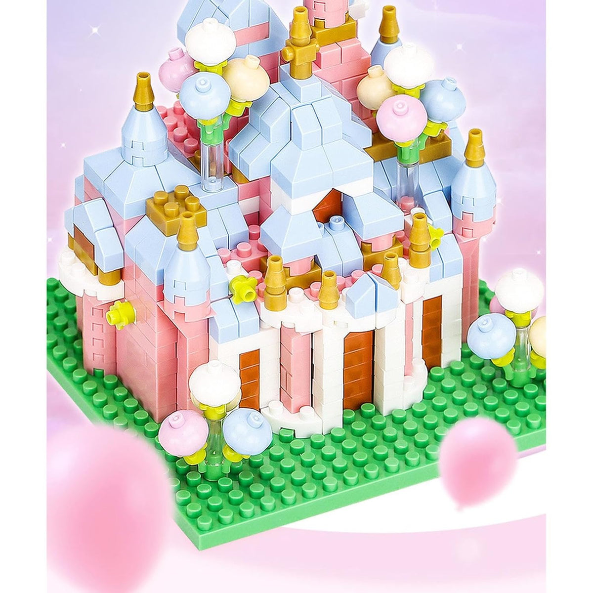 Mini Castle Building Blocks - Fairy Tale Church Micro Bricks DIY Construction Set for Girls Birthday Gifts and Christmas Creative Play