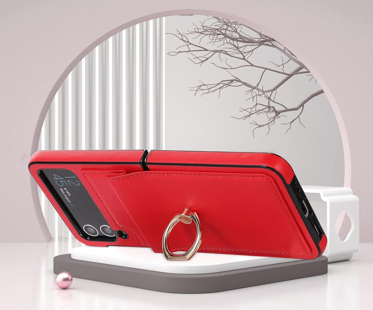 Luxury Matte PC Armor Finger Ring Grip Case for Samsung Galaxy Z Flip Series – Shockproof, Stylish, and Secure Grip Protection