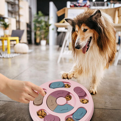 Interactive Dog Puzzle Feeder Toy - IQ Training Treat Dispenser for Mental Stimulation, Slow Eating & Enrichment Fun