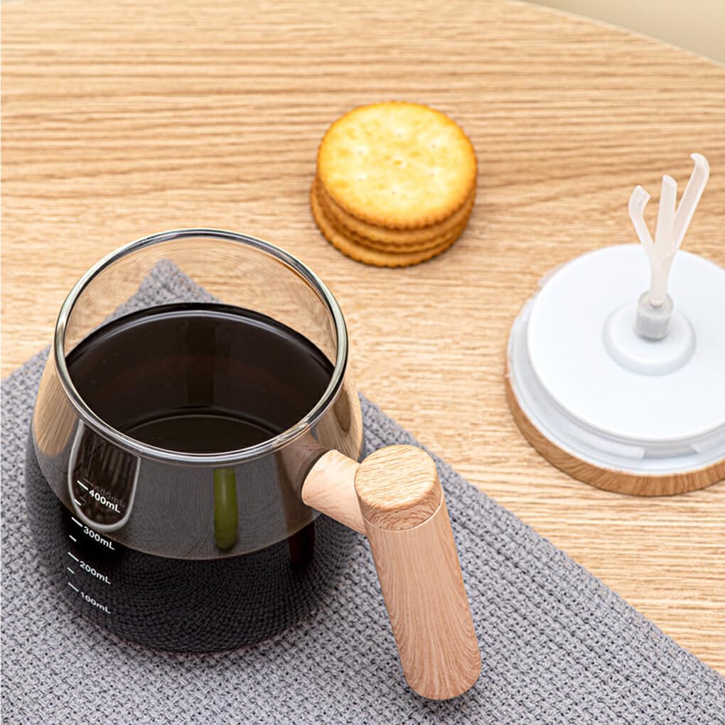 Portable Electric Self-Stirring Coffee Mug – 400ml High-Speed Glass Mixer for Juices, Protein Shakes, Milk & Home Office Drinks