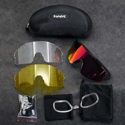 Cycling Sports Sunglasses – UV400 MTB Goggles for Men & Women, Anti-Glare Outdoor Road Bike Eyewear Protection
