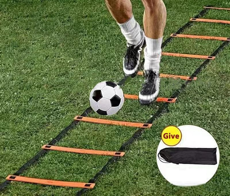 Agility Speed Ladder for Training – Improve Speed, Coordination, and Footwork with Durable Nylon Straps for Soccer, Football, and Fitness Workouts