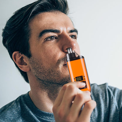 Stainless Steel Nose & Eyebrow Trimmer – 2-in-1  Portable Painless Grooming Tool for Men’s Facial Hair Care