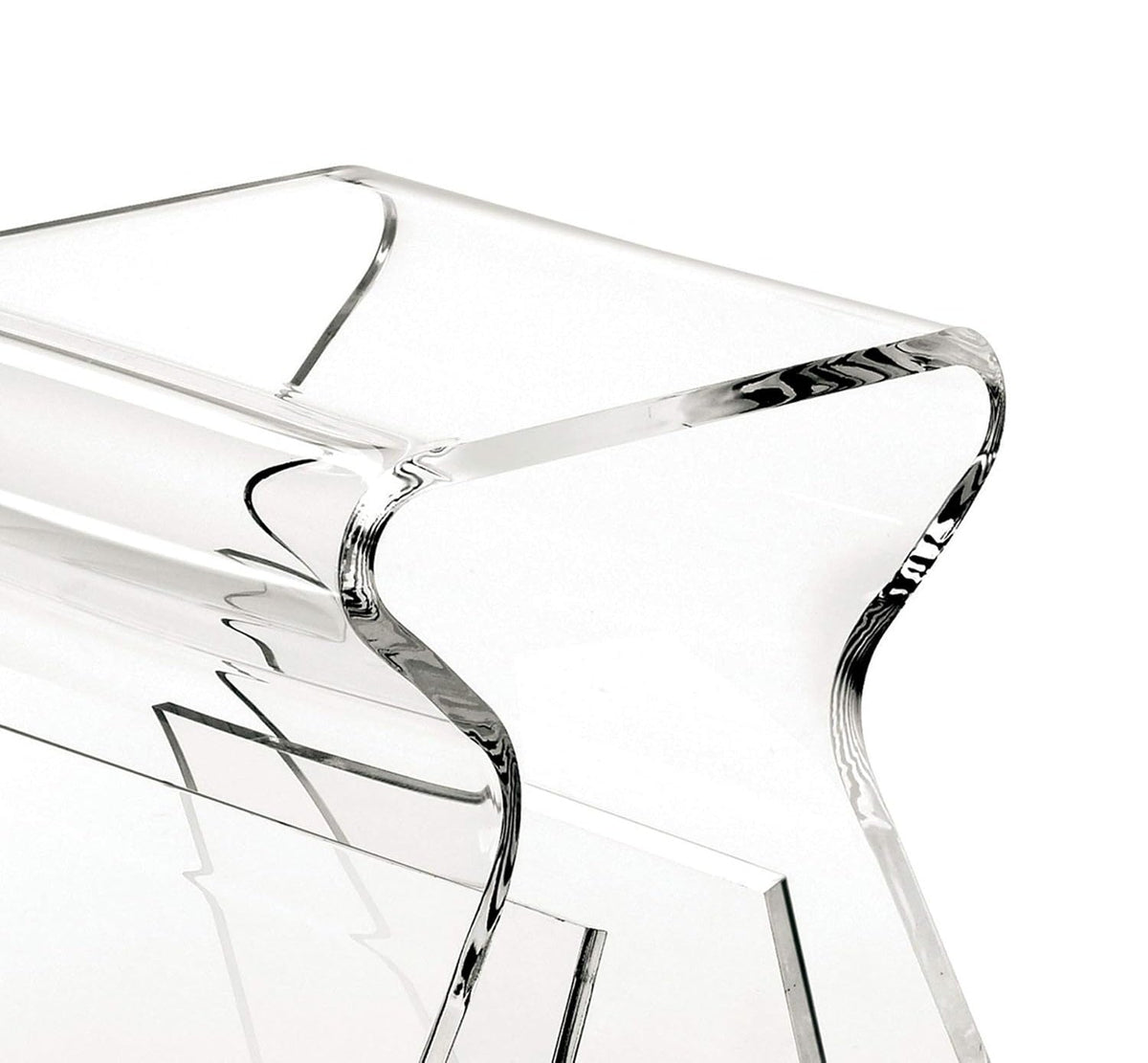 Acrylic Transparent Side Table – Minimalist Home Coffee & Sofa Table for Living Room or Bedroom
