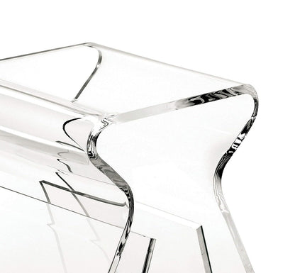 Acrylic Transparent Side Table – Minimalist Home Coffee & Sofa Table for Living Room or Bedroom