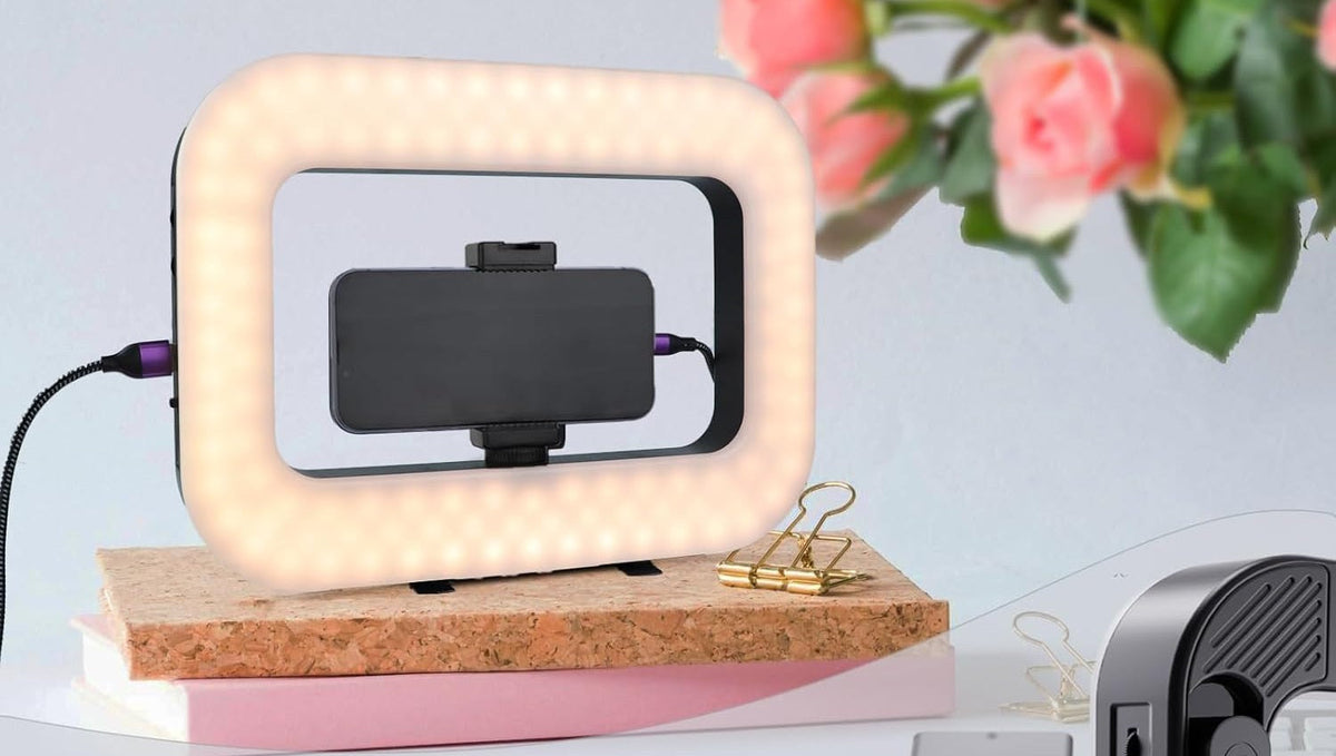 Smartphone Video Rig Stabilizer – Handheld Filmmaking Setup with Ring Light for TikTok, YouTube, Vlogging & Live Recording