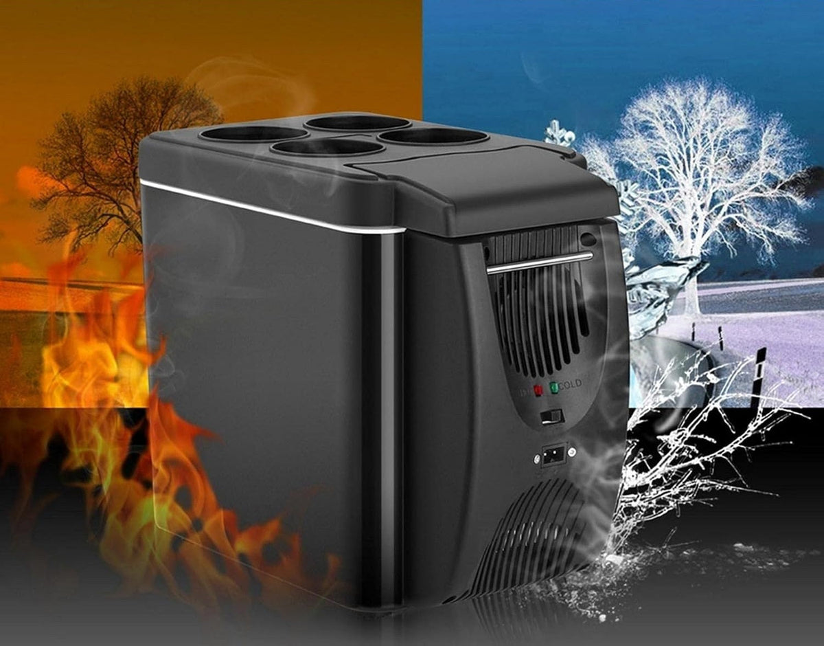 Mini Car Refrigerator 6L – Portable 12V Thermoelectric Cooler for Fruits, Drinks and Travel Use