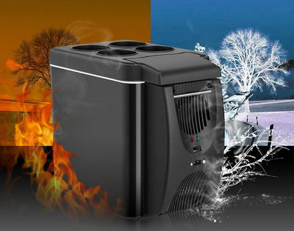 Mini Car Refrigerator 6L – Portable 12V Thermoelectric Cooler for Fruits, Drinks and Travel Use
