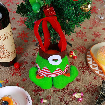 Elf Candy Gift Bags – Christmas Party Treat Sacks with Boot Design, Holiday Stocking Bags for Kids, Home Décor & New Year Celebrations