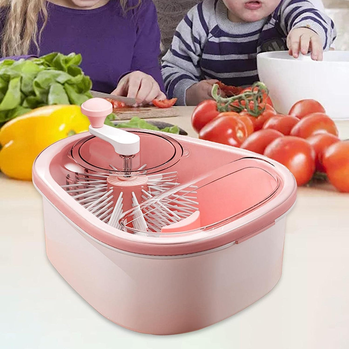 Portable Fruit & Vegetable Washer with Brush – Easy Cleaning Bowl for Fresh, Healthy Produce Washing at Home