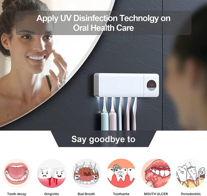 Antibacterial Toothbrush Sanitizer Holder