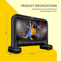 Outdoor Movie Screen And Projector