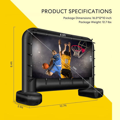 Outdoor Movie Screen And Projector