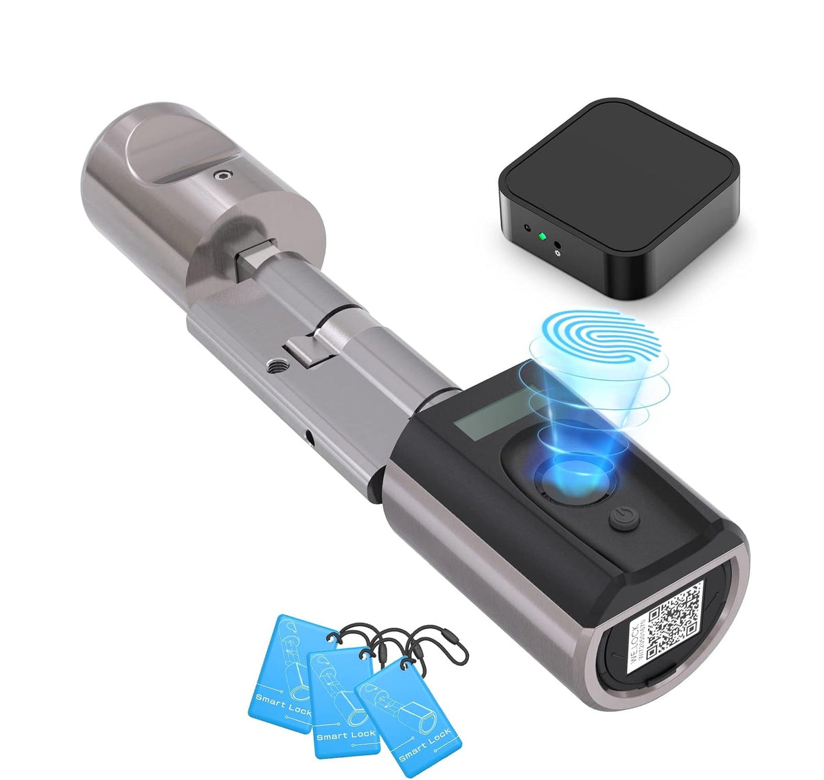 Smart Bluetooth Door Lock – Biometric Fingerprint, App, Key & 13.56MHz IC Card Access for Hassle-Free Home & Office Security