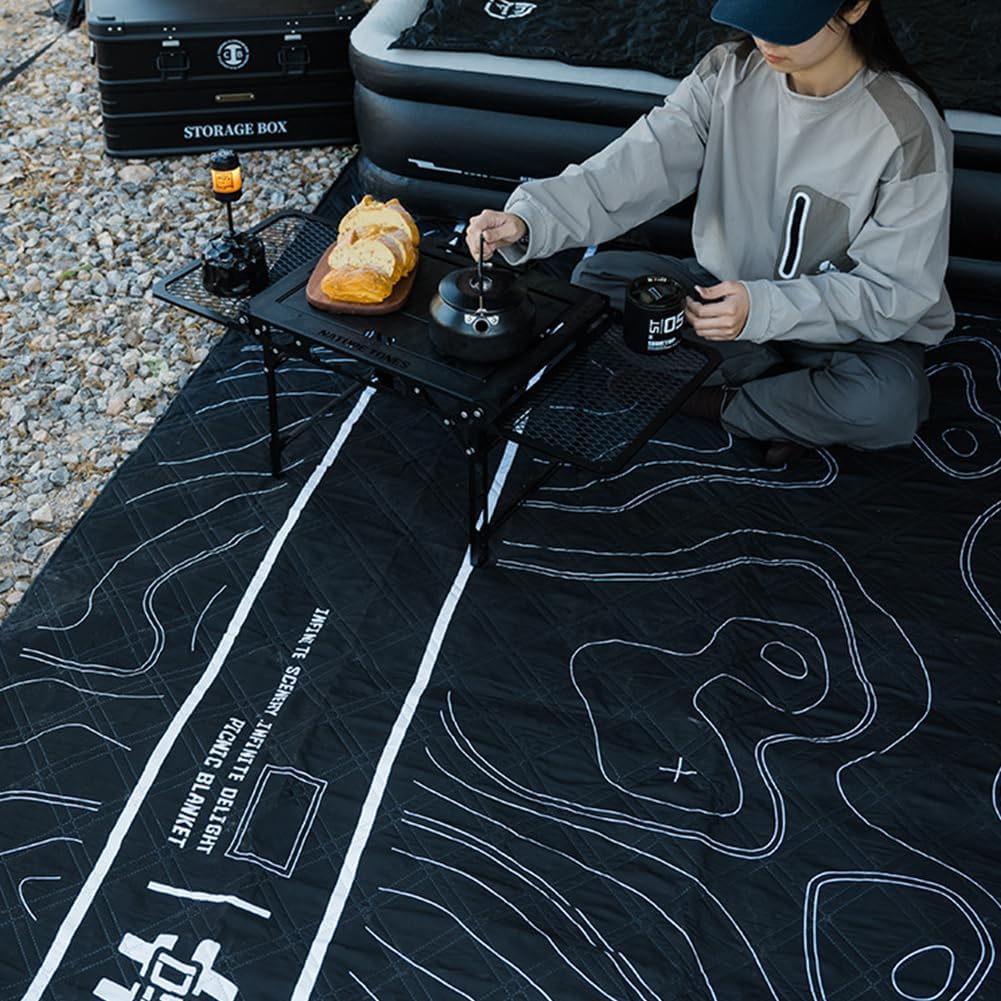 Outdoor Picnic Mat – Waterproof Aluminum Film Blanket for Camping & Spring Outings